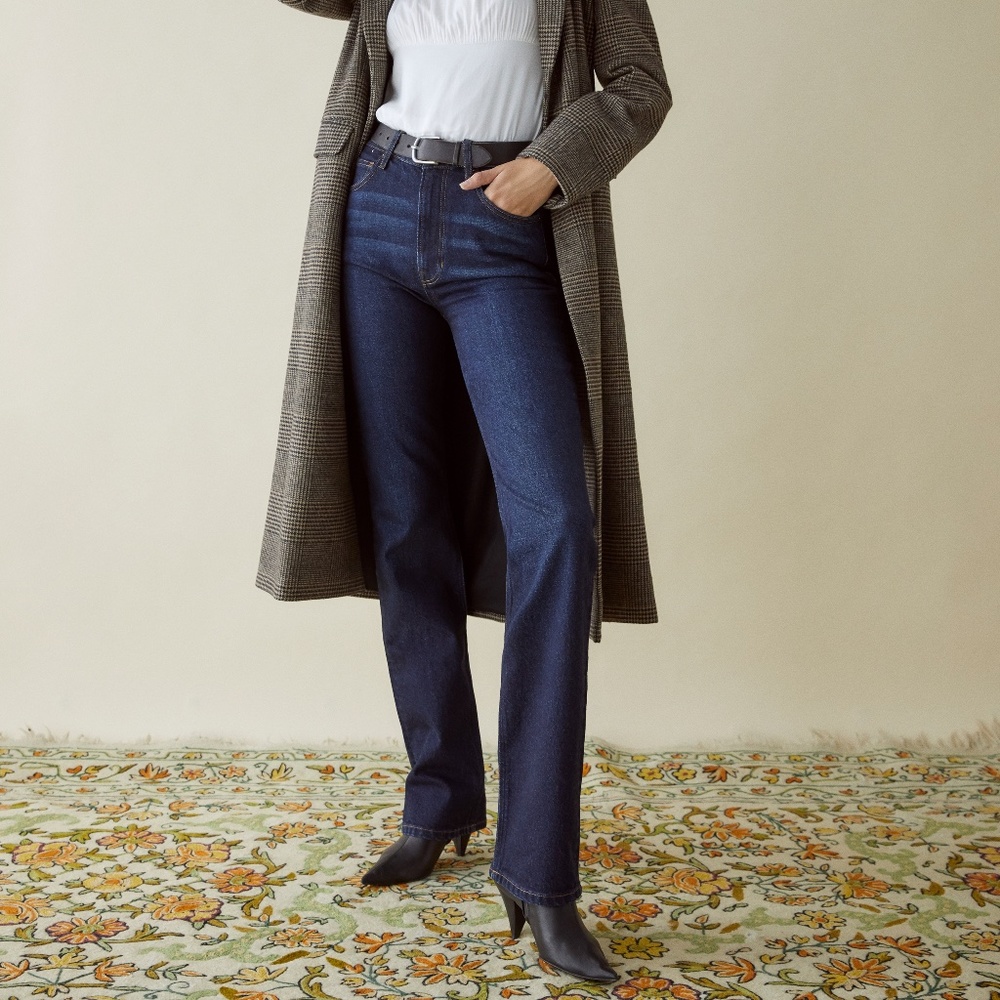 Reformation High Rise Jeans in Dark Blue